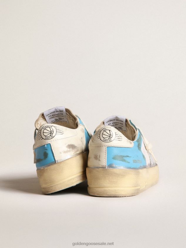 Stardan LAB in light blue nappa leather and white mesh FN20N151 Women Golden Goose