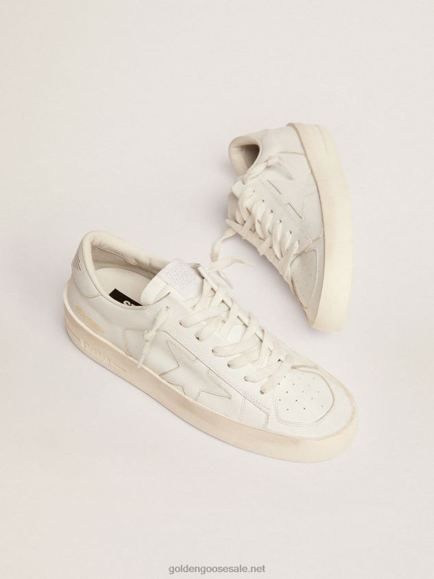 Stardan sneakers in total white leather FN20N116 Women Golden Goose
