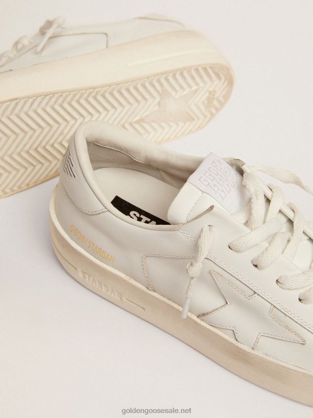 Stardan sneakers in total white leather FN20N116 Women Golden Goose