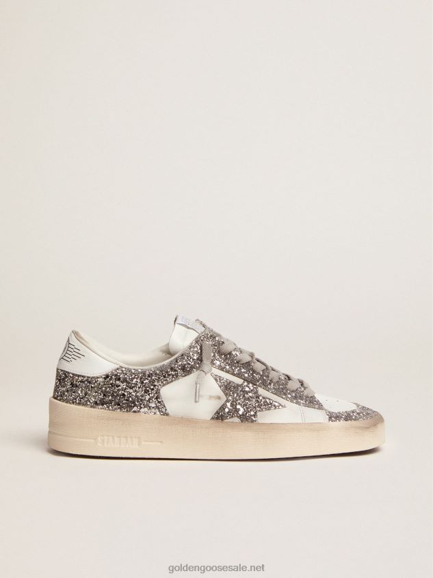 Stardan sneakers with silver glitter FN20N105 Women Golden Goose