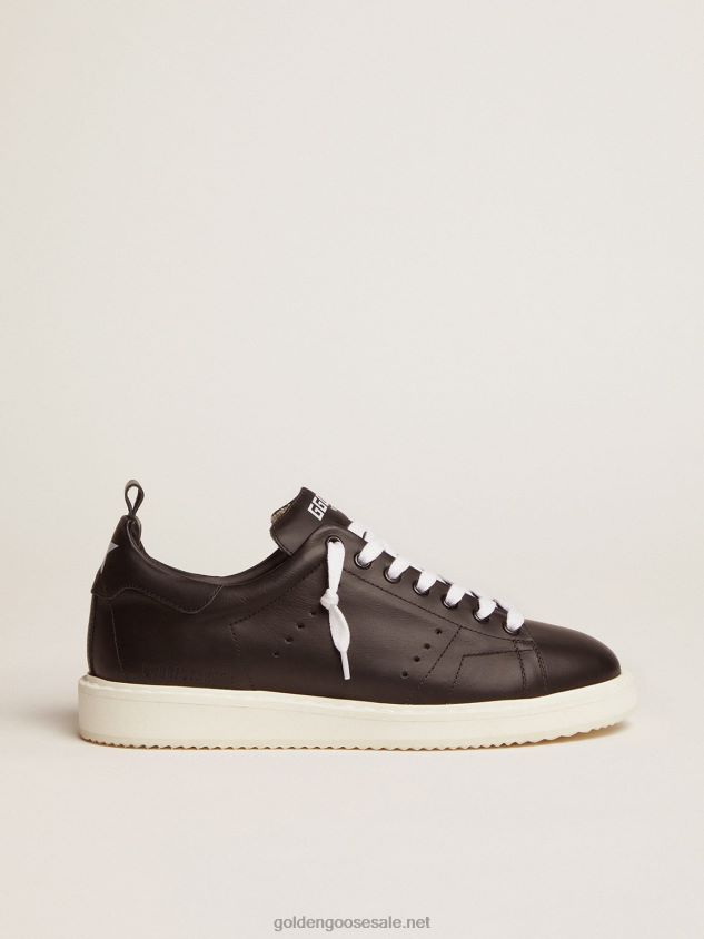 Starter sneakers in total black leather FN20N271 Women Golden Goose