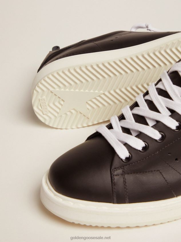 Starter sneakers in total black leather FN20N271 Women Golden Goose