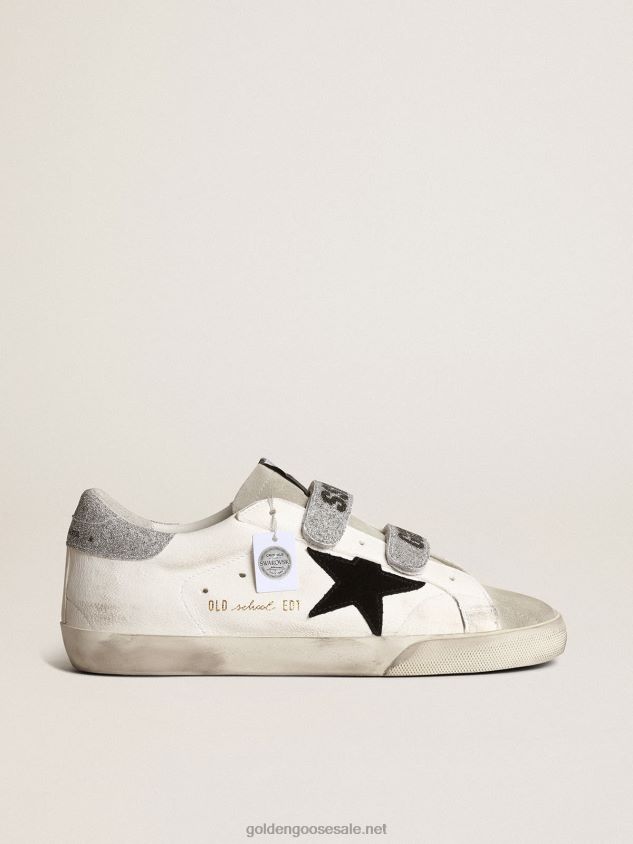 Old School with suede star and Swarovski crystal straps FN20N165 Women Golden Goose