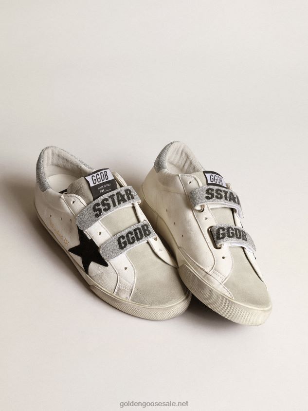 Old School with suede star and Swarovski crystal straps FN20N165 Women Golden Goose