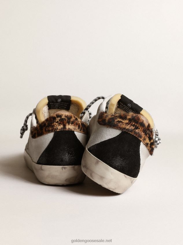 Super-Star LAB sneakers with white leather star and Swarovski crystal toe FN20N234 Women Golden Goose