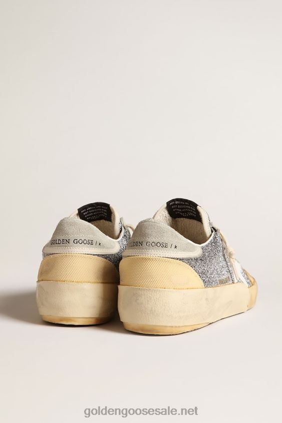 Super-Star LAB with white star and Swarovski glitter upper FN20N140 Women Golden Goose