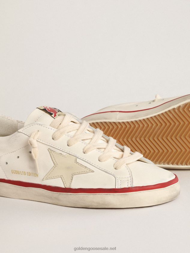 Super-Star LTD CNY in nappa leather with ivory star FN20N223 Women Golden Goose