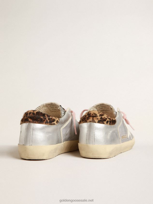 Super-Star LTD in mesh and suede with silver glitter tongue FN20N250 Women Golden Goose