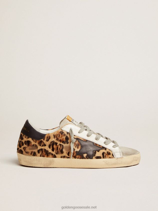 Super-Star sneakers in leopard print flocked leather FN20N272 Women Golden Goose