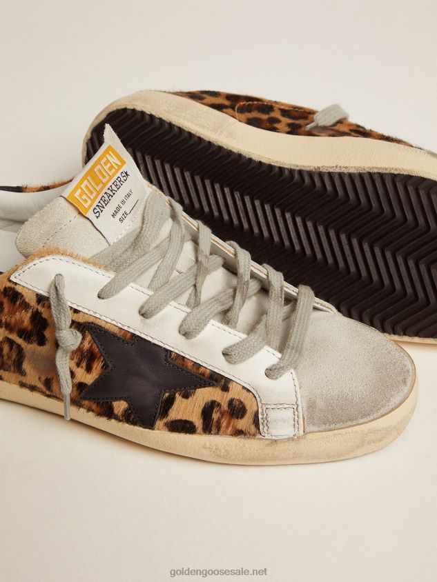 Super-Star sneakers in leopard print flocked leather FN20N272 Women Golden Goose