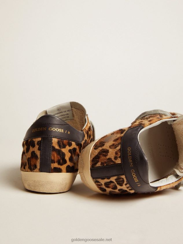 Super-Star sneakers in leopard print flocked leather FN20N272 Women Golden Goose