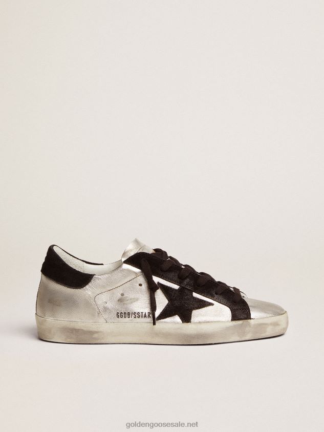 Super-Star sneakers in silver leather FN20N95 Women Golden Goose