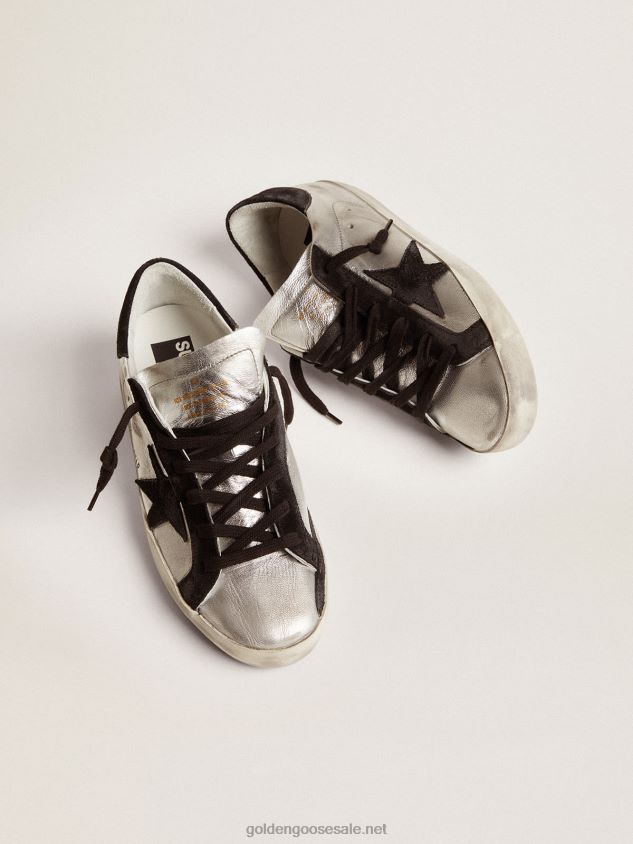 Super-Star sneakers in silver leather FN20N95 Women Golden Goose