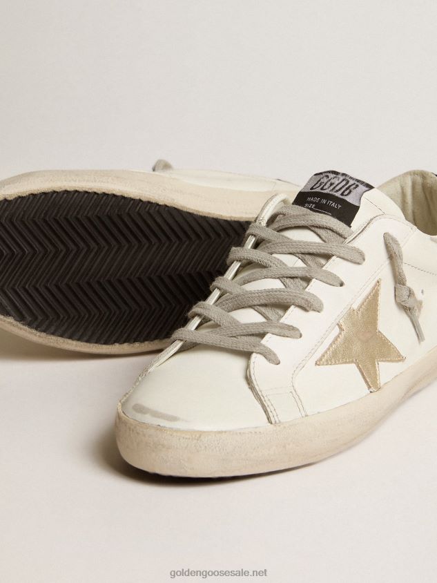Super-Star with gold star and black glitter heel tab FN20N203 Women Golden Goose