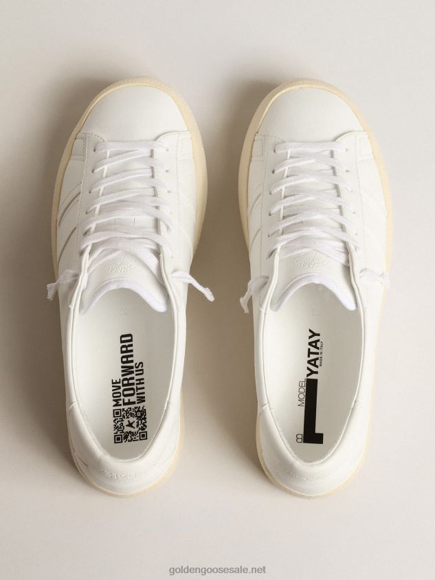 Yatay Model 1B sustainable sneakers with white bio-based upper and white Y FN20N3 Women Golden Goose