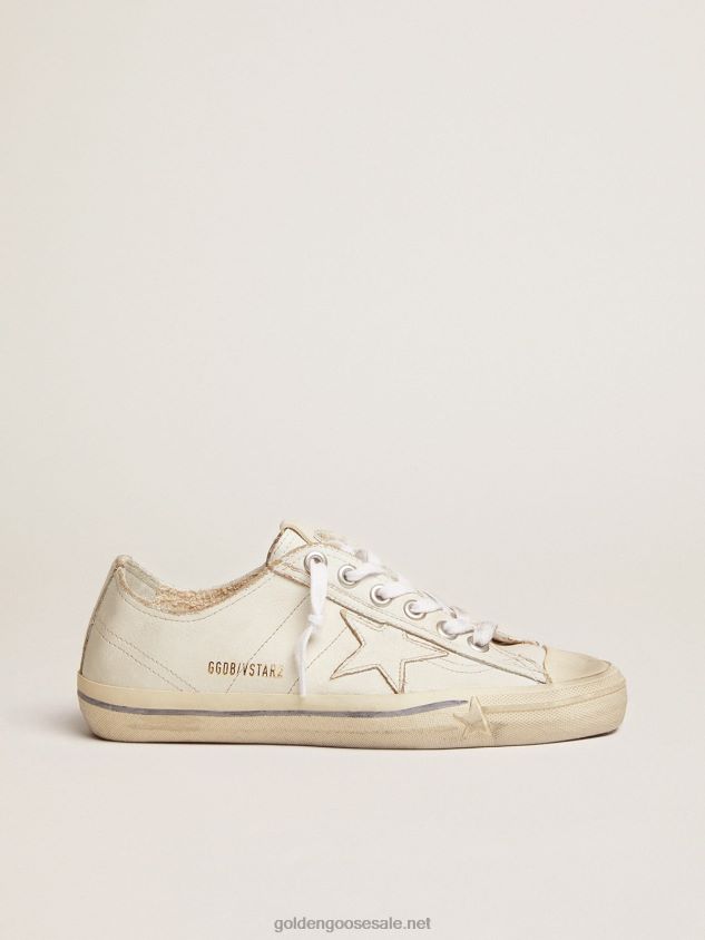 V-STAR sneakers in vintage-effect leather FN20N115 Women Golden Goose