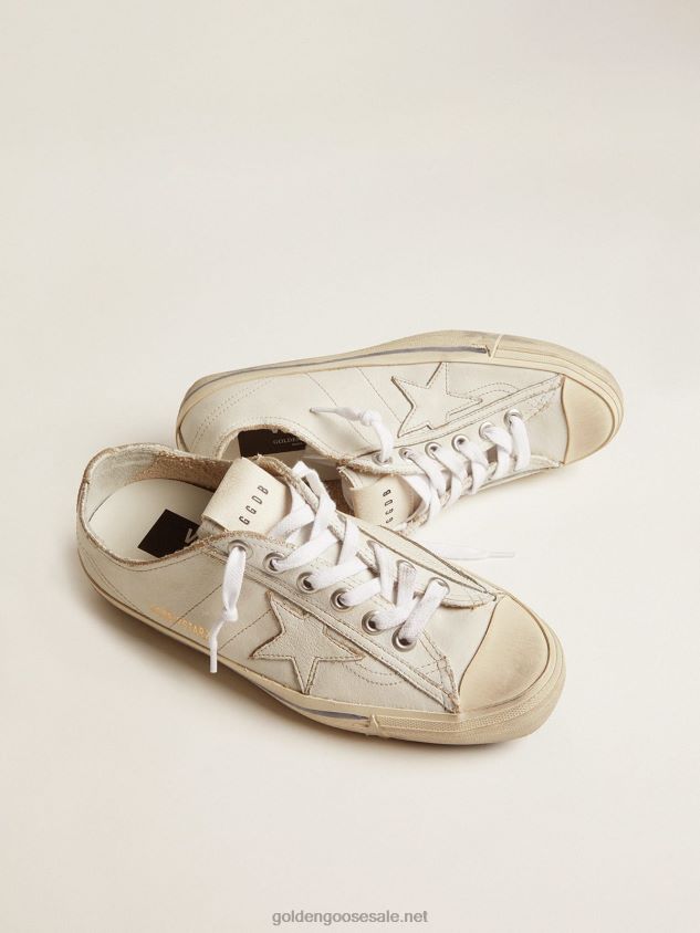 V-STAR sneakers in vintage-effect leather FN20N115 Women Golden Goose