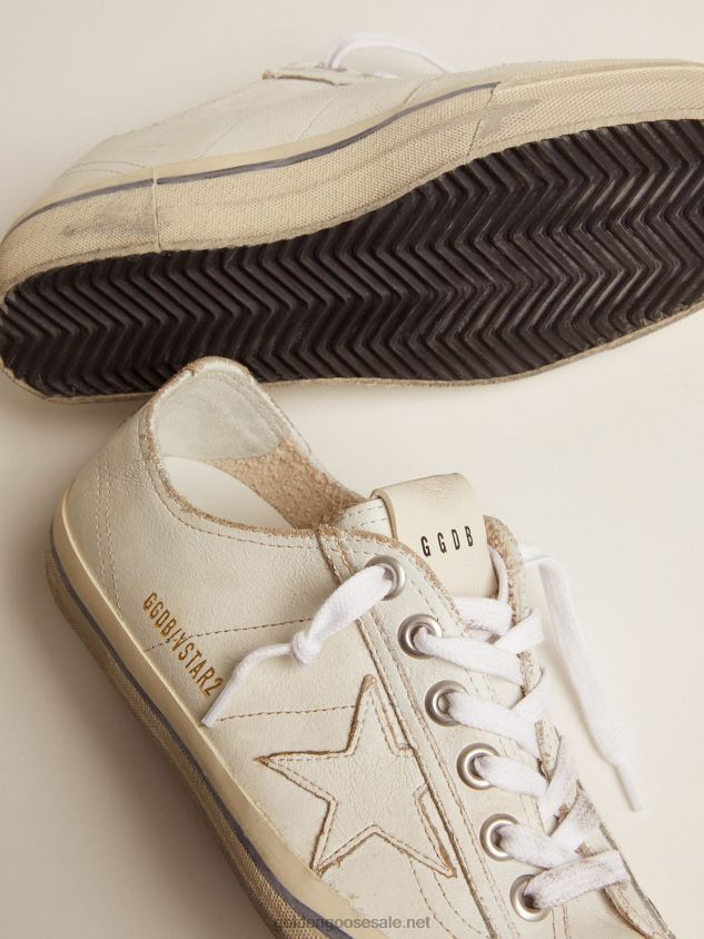 V-STAR sneakers in vintage-effect leather FN20N115 Women Golden Goose